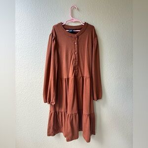 GAP Burnt Orange Button-Up Dress